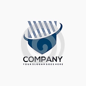 Securty Shield Logo Design Template