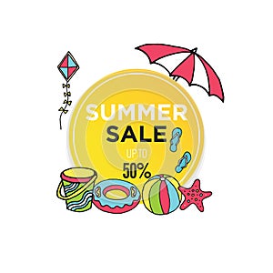 Summer sale presets template banner