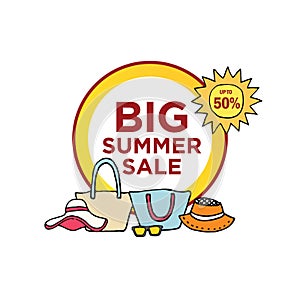 Summer sale presets template banner