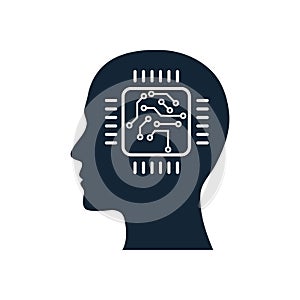 digital human head, brain, technology, head, memory, creative technology mind, artificial intelligence icon