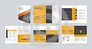 Template layout design with cover page for company profile ,annual report , brochures, flyers, presentations, leaflet, magazine, b photo