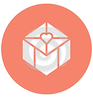 Gift box Isolated Vector Icon that can be easily modified or edit Gift Box Isolated Vector Icon that can be easily modified or ed