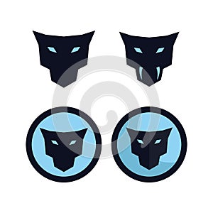 A jaguar head logo concept bundles photo