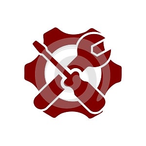 spanner, repair, wrench, industry, screwdriver, gear, settings, equipment, service, maintenance, work tool green color icon