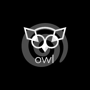 Owl vector logo. Owl icon
