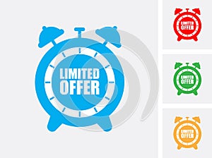 Limited offer alarm clock icon set
