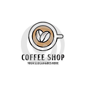 Modern Coffe Shop Logo Design photo