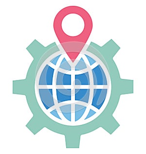 Geomarketing Isolated Vector Icon which can easily modify or edit