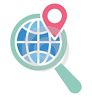 Geoblogging Isolated Vector Icon which can easily modify or edit