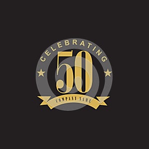 50th celebrating emblematic logo design photo