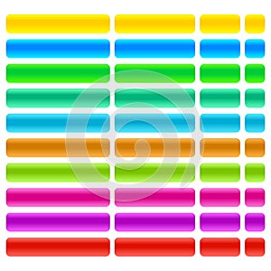 Glass and gel web buttons illustration vector eps