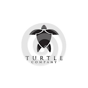 Turtle logo design vector template isolated graphic icon