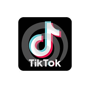 TikTok app logo vector illustration