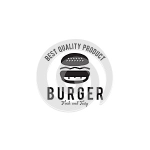 Burger restaurant logo design vector template