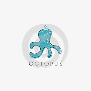 Octopus logo vector. Octopus icon. Octopus illustration