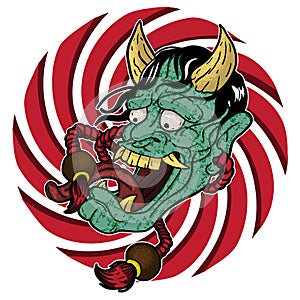 Hanya Mask Vector Illustration