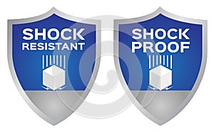 shock resistance icon . vector