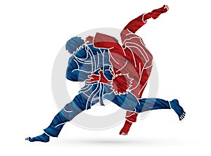 Judo sport action cartoon graphic photo