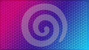 Abstract science and technology concept with hexagonal elements background