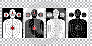 Blank arrow  target  blank gun target paper shooting target blank target background target paper shooting on white background