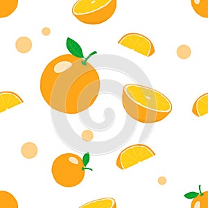 Orange seamless pattern background. Orange