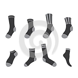 Sock clipart sock drawing sock icon symbol isolated on white background vector photo