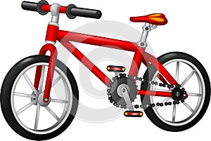 Fuuny Red Bike Cartoon