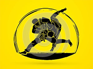 Judo sport action cartoon graphic photo
