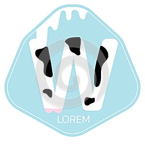 W letter logo design.