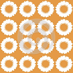 Sunflawer seamless pattern