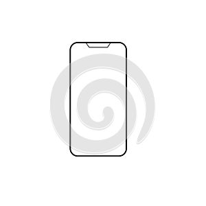 Smart phone mobile vector icon , Icon smartphone on isolate background