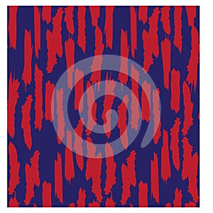 Abstract Colourful Brushstrokes Seamless Print/Pattern in Vector