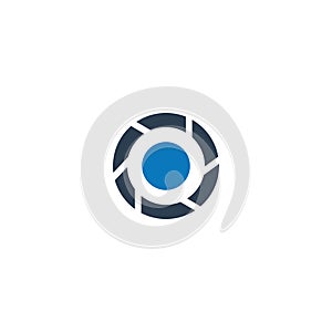 Camera Shutter icon. Lenses and Photo icon. Web camera icon.