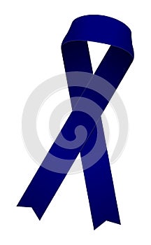 Awareness ribbon illustration / blue photo
