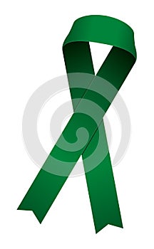 Awareness ribbon illustration / green photo