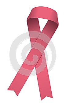 Awareness ribbon illustration / pink photo