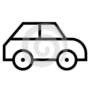 Thin line sharp vector icon /car, vehicle, automobile,drive