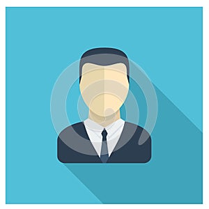 Business Man simpel modern flat icons vector collection of business photo