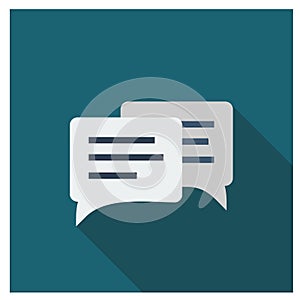 Message simpel modern flat icons vector collection of business photo