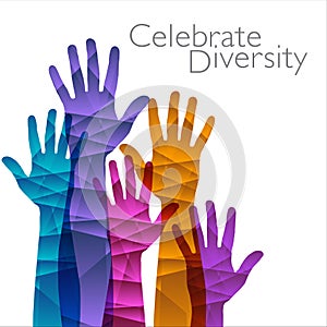 Celebrate Diversity is the theme of this graphic