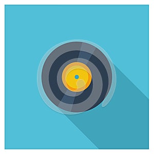 Vynil Disc simple modern flat icons vector collection of business photo