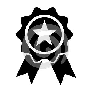 Award icon symbol vector. on white background
