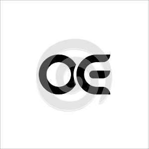 Eo letter vector logo. e letter vector logo