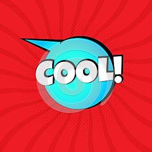 Balloon Speech COOL with Red Blue