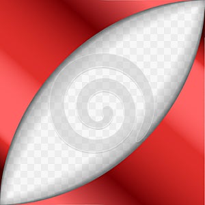 Red Glossy Bow Ribbon Corner