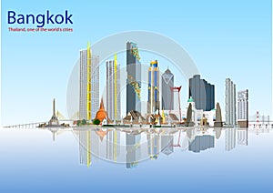 Bangkok, Thailand and Landmarks, Travel Attraction, Urban Scene photo