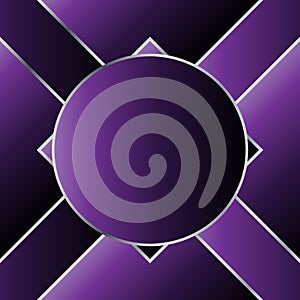 Abstract decorative geometric background with circle and square line