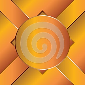 Abstract decorative geometric background with circle and square line