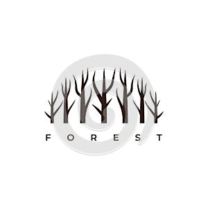 Wood symbol logo illustration vector template