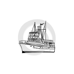 sailing boat  Logo Template vector icon illustration design